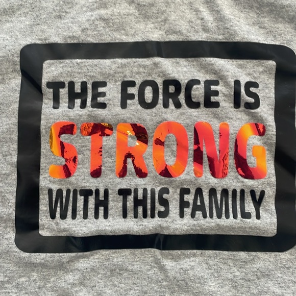 Women’s DIY “The Force is Strong with this Family” T-Shirt.  Small.  Used. - Picture 2 of 4
